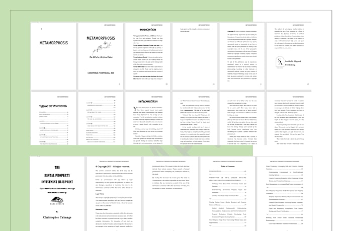 do amazon KDP ready book formatting and interior design, book layout design
